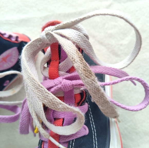 Converse All Star High Top Sneaker Double Lace Size 11 Junior - Picture 13 of 14